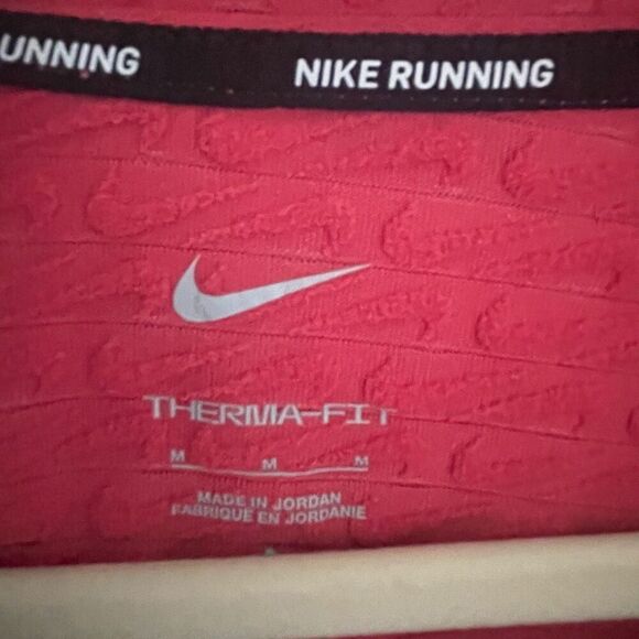 Nike Running Pink Therma Fit Long Sleeve Quarter Zip Pullover Top Women’s Medium - Picture 3 of 5